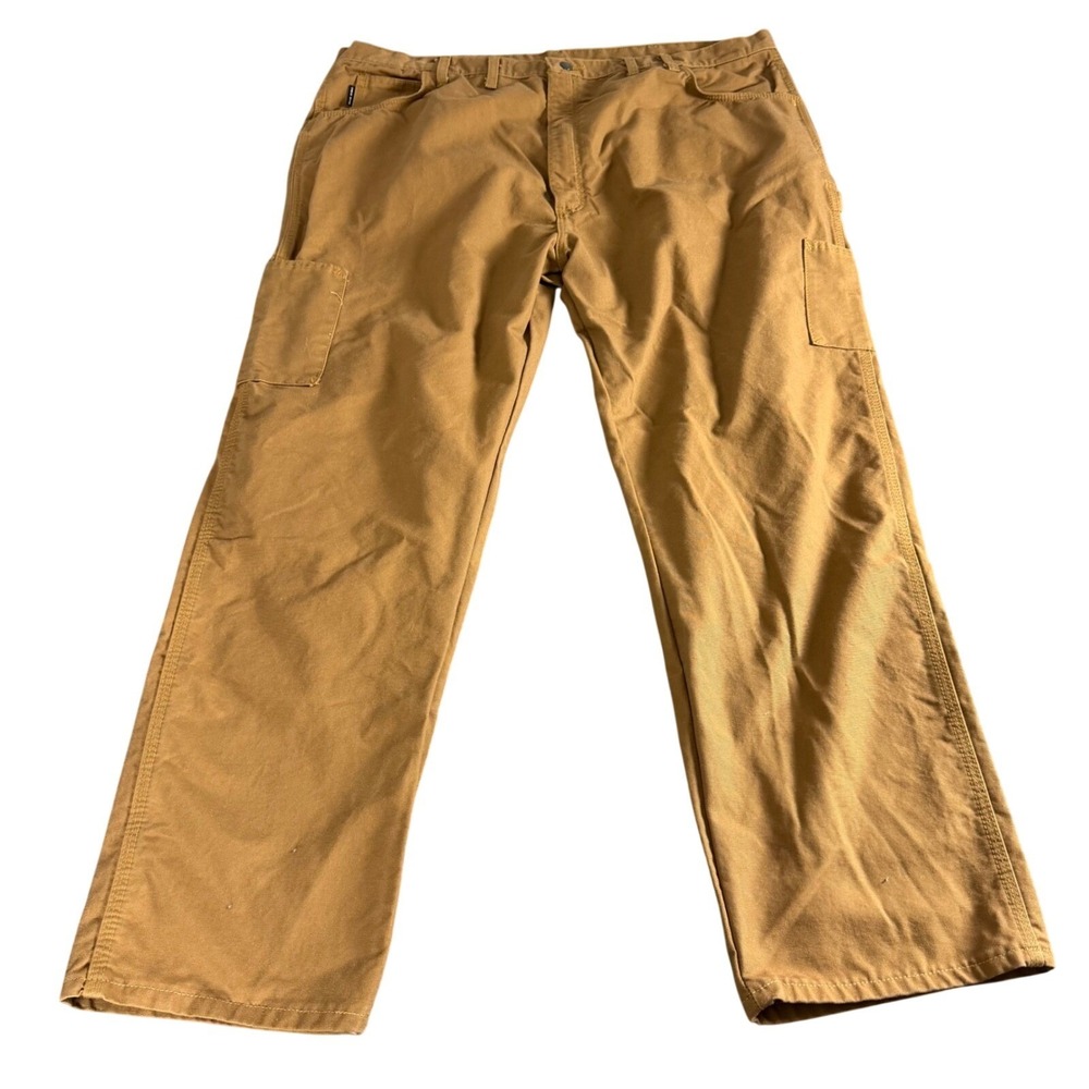 Bulwark FR Mens Brown Flame Resistant Work Pants CAT 2 2112 Duck Canvas 46x30